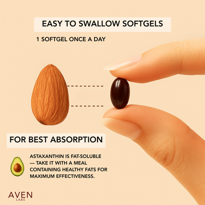 AVEN LABS™ Astaxanthin 100% Pure from MicroAlgae